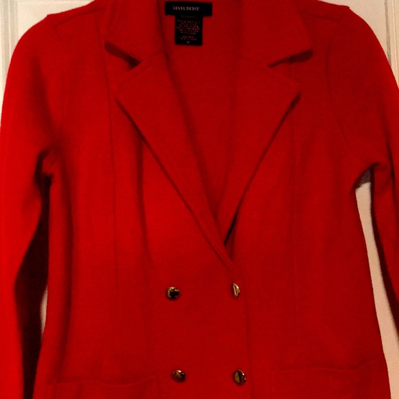 Level Eight Size Medium Red Blazer - Picture 3 of 5